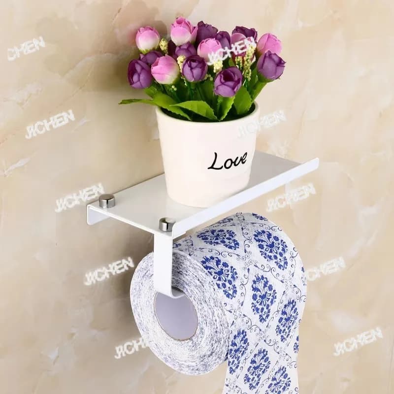 Portarotolo per Carta Igienica in Acciaio Inox JXC NeuMless, Accessorio per Bagno
