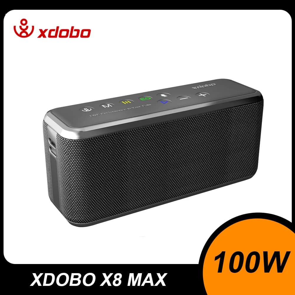 XDOBO X8 Max 100W Super Power Bluetooth-Compatiable Wireless Speaker TWS Subwoofer Power Bank Function Support USB/TF/AUX