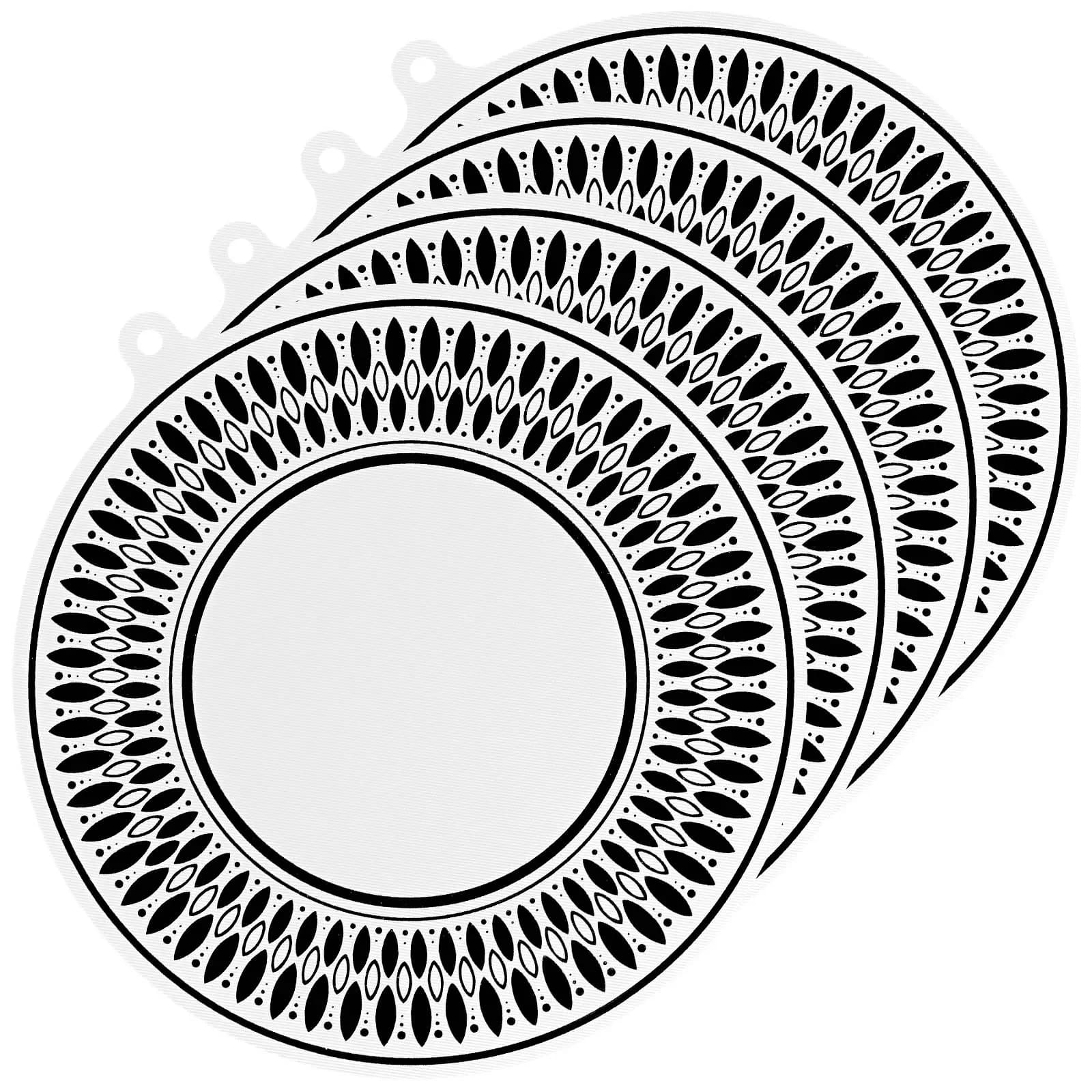 Floor Protective Mat 4/2 Pieces, Anti-scratch protection for Induction cookers, Silicone Anti-slip Carpet for Air Fryer