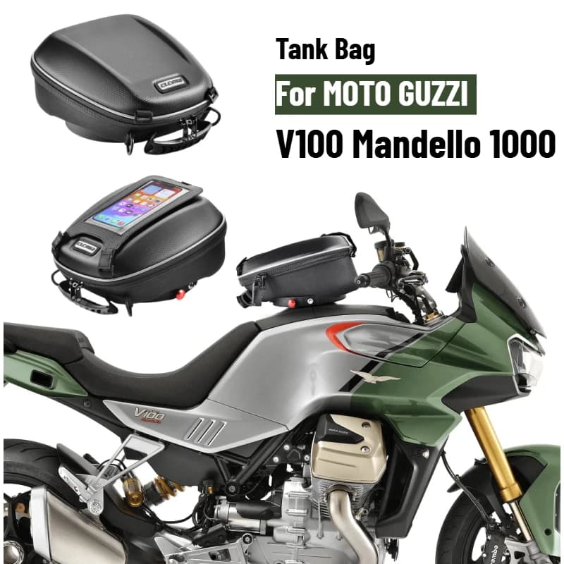 Tank Bag for MOTO GUZZI V100 Mandello 1000 Motorcycle Luggage Top Case Fuel Backpack Waterproof Quick Lock Navigation Saddle Bag