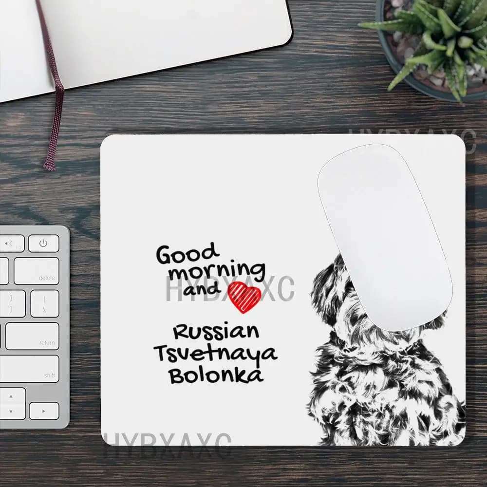 HYBXAXC Tappetino per mouse piccolo con stampa di cani carini, tappetino da scrivania con base in gomma antiscivolo per ufficio e gaming, regalo per gli amanti degli animali domestici