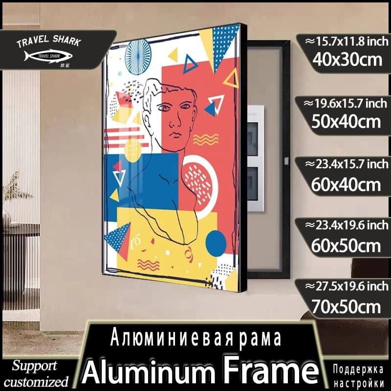 Decorazioni per la casa nordiche Dipinti appesi di scatole di contatori elettrici Poster di immagini Arte creativa della parete Decorazione astratta Soggiorno