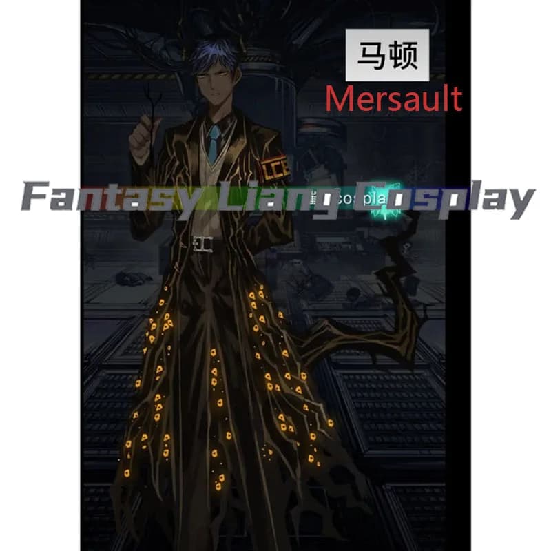 Game Limbus Company Chapter 9 Mersault Cosplay Costume Full Sets Uniforn Halloween Carnival Outfit Comic Con For Men Women