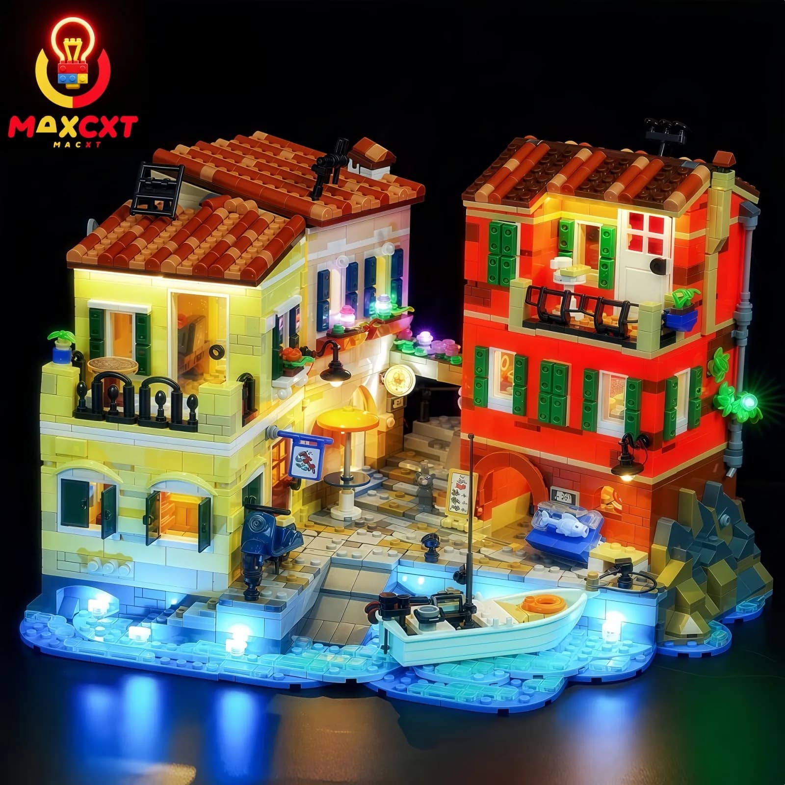 MAXCXT LED Light Set For LEGO 21359 Italian Riviera DIY Decorative Lamp Not Include Lego Building Blocks Set