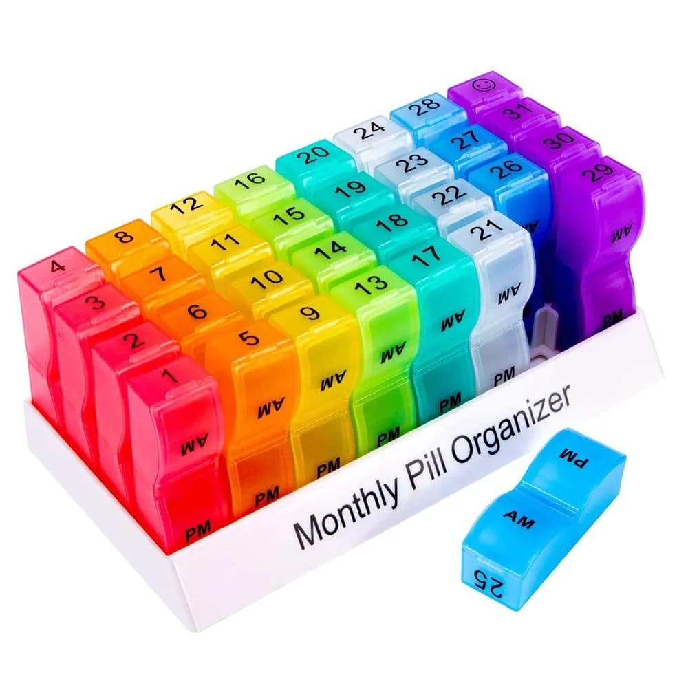 New support for storage box for hot detachable monthly pills from 31 days to supplement fishing oils with vitamins for daily medicines