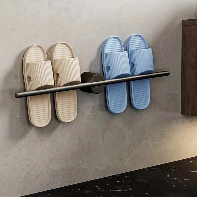 Porta asciugamani in acciaio inossidabile Porta asciugamani a parete con punzone gratuito Porta asciugamani da bagno Accessori da bagno regolabili