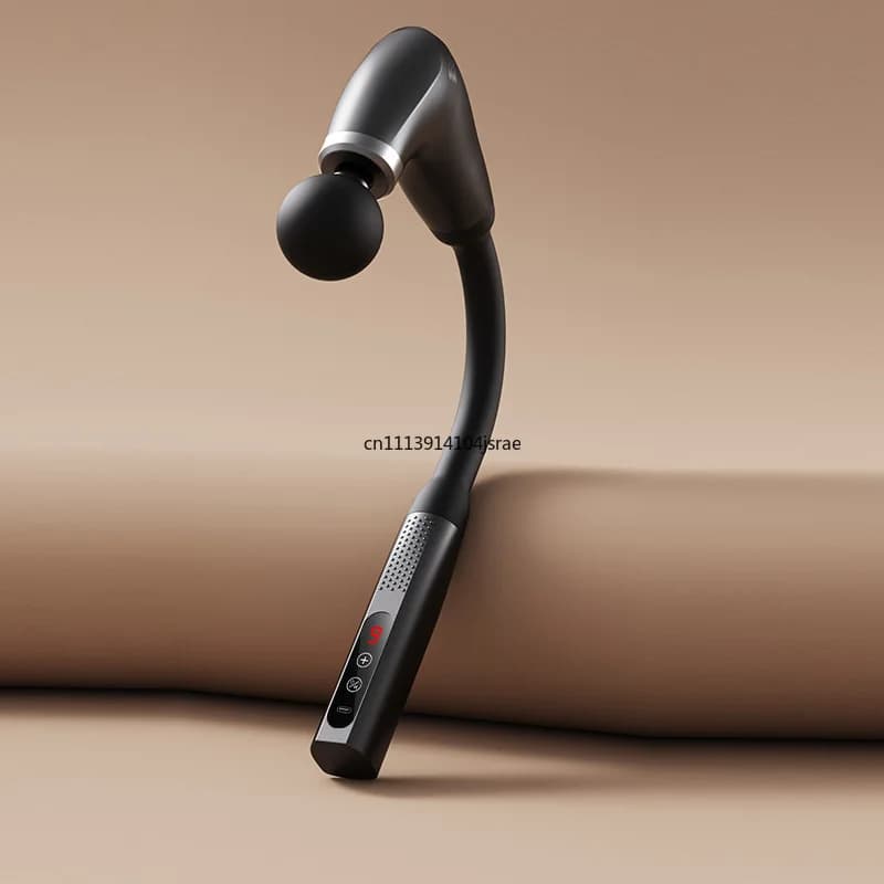 U‑Shape Curved Hook Massage Gun Electric Vibration Massage Stick Fitness Muscle Relax Device For Neck Shoulder Body Pain Relief