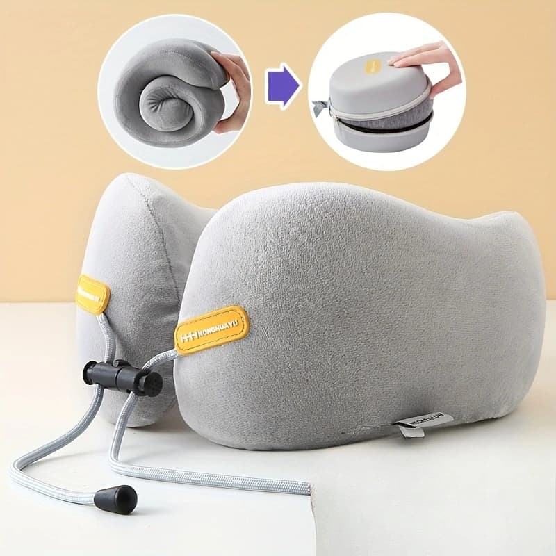 1 pz Memory Foam Cuscino cervicale a forma di U Cuscino ergonomico di supporto per il collo per poggiatesta per il contorno del pisolino in ufficio da viaggio