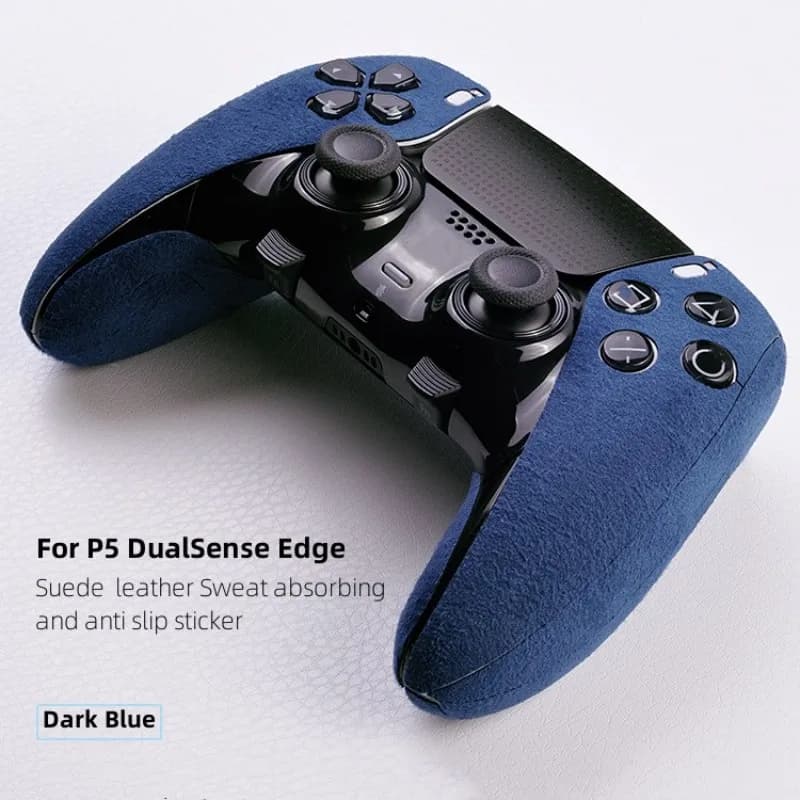 Nuovi accessori per controller PS5/DualSense Edge Gamepad Pelle scamosciata Materiale che assorbe il sudore Adesivo antiscivolo morbido al tatto