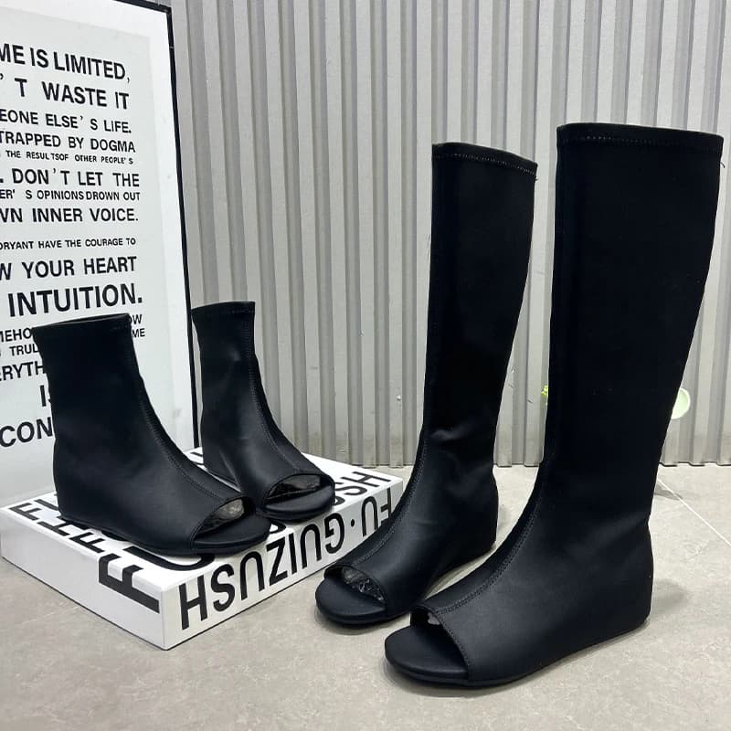 Sandali Bassi da Donna Cool con Punta Aperta, Scarpe Estive Sneaker 2026, Scarpe Sportive da Passeggio Casual di Marca Designer, Stivali Lunghi da Donna