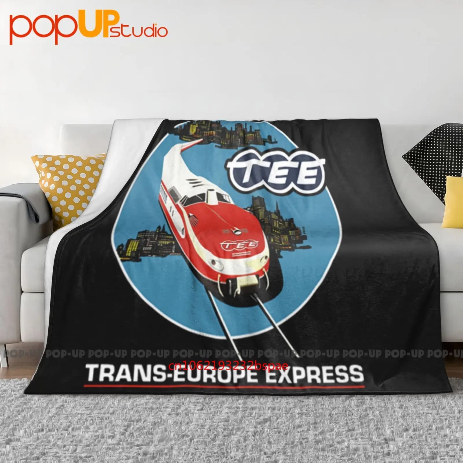 Krautrock Trans Europe Express Train Coperta ultra morbida trapunta invernale Copridivano Copriletto