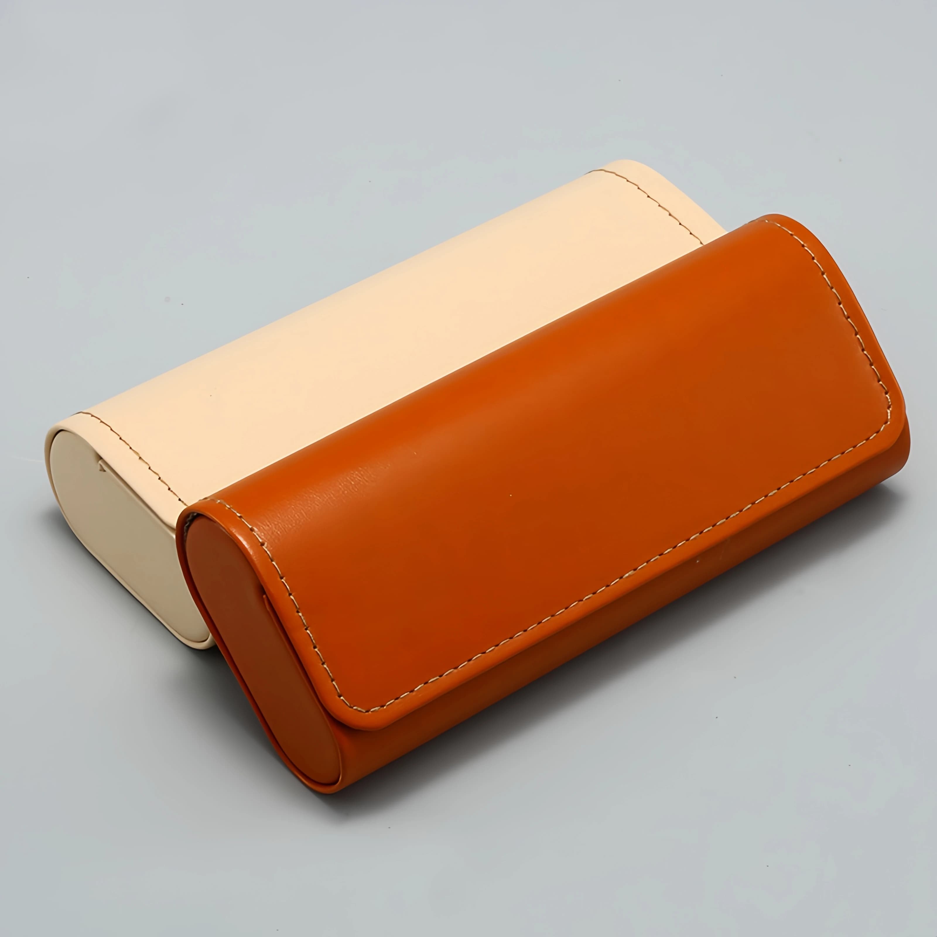 Elegante e Semplice Custodia Rettangolare per Occhiali con Chiusura a Scatto, Scatola Portatile e Resistente alla Pressione per la Conservazione degli Occhiali