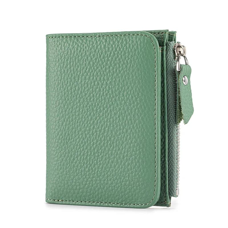 Mini portafoglio in vera pelle 2025 Nuova borsa sottile in pelle di mucca Porta carte da donna RFID Pochette in pelle di vacchetta con scatola