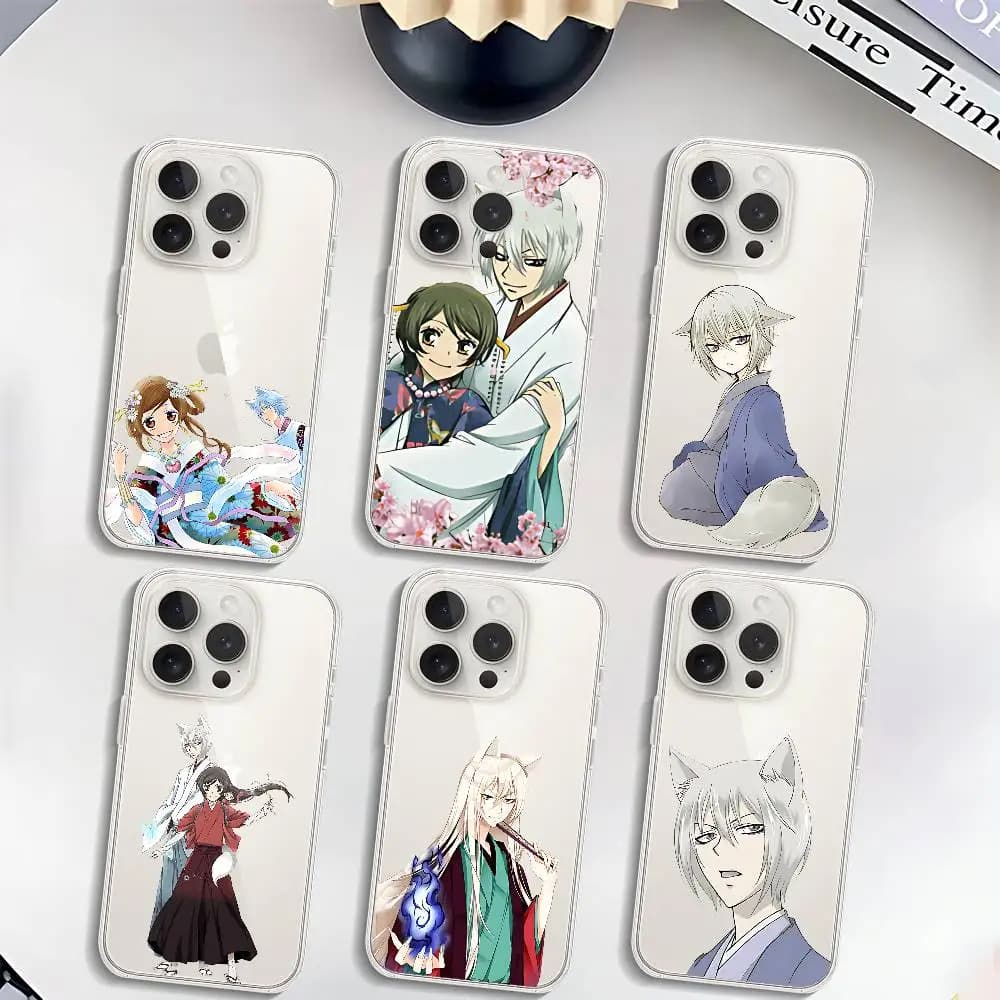 Custodia per telefono Anime Tomoe Kamisama morbida trasparente antiurto per IPhone 17,16,15,14,13,12,11 Pro Max, Mini e Plus Cover