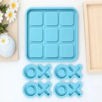 Set di Stampi in Silicone Flessibili Fai-da-Te per Pezzi degli Scacchi, Stampo per Resina Epossidica, Stampo per Giochi da Tavolo, Stampo Riutilizzabile per Scacchiera
