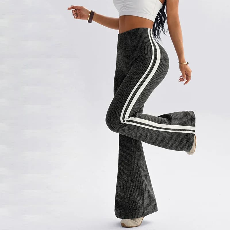 New High Waist Yoga Pants with Belt 2026, Women's Sports Pants for Fitness and Running, Slightly Waisted