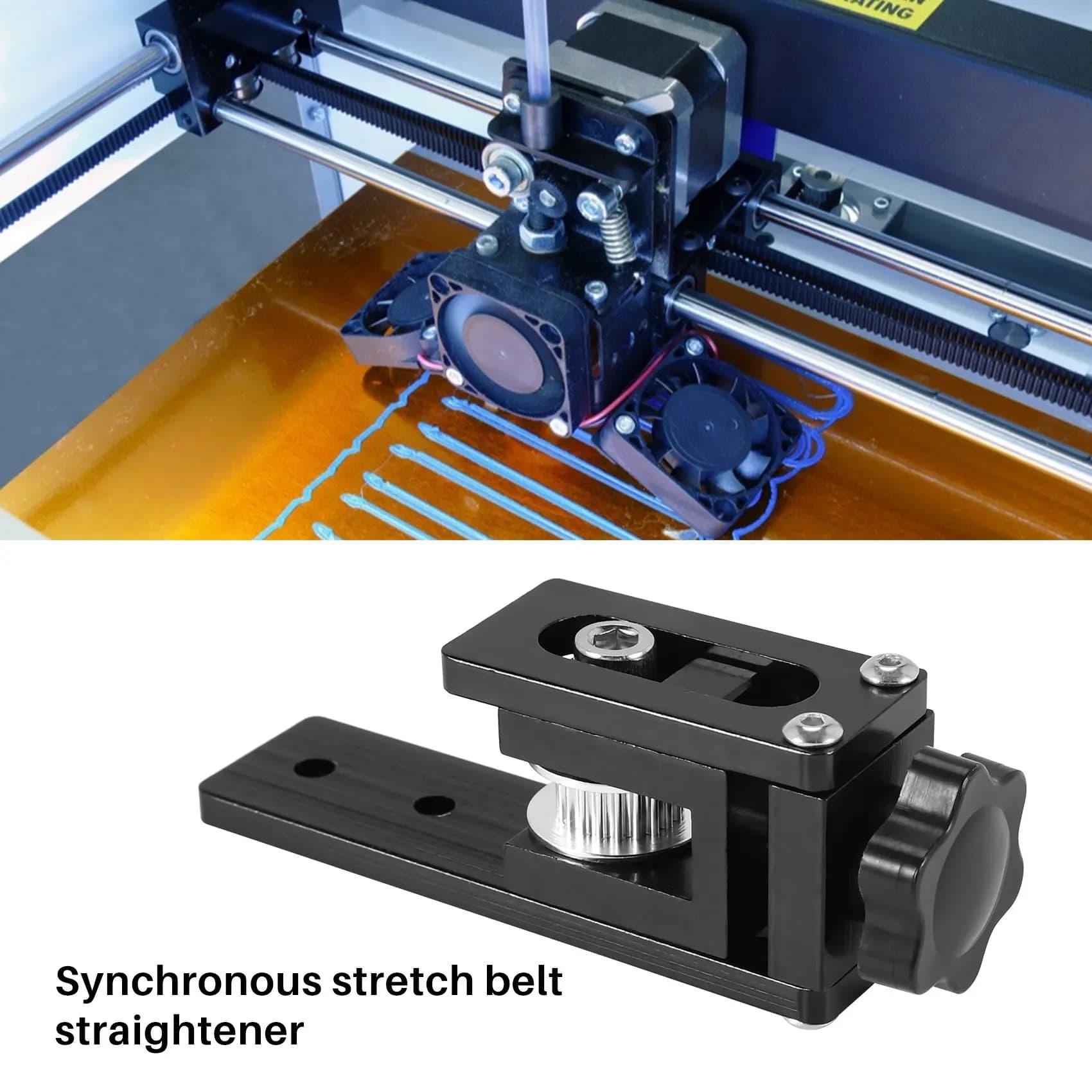 ABAH-Update 2020 Tenditore a cinghia sincrona per profilo asse X per stampanti 3D Creality CR-10, CR-10S, Ender-3