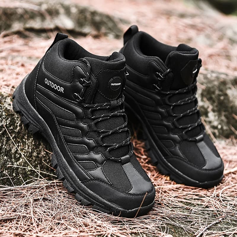 Breathable Outdoor Men's Climbing Shoes Anti-slip Hunting Trekking Camping Boots High Top Hiking Shoes Lac-Up Men Tactical Boots