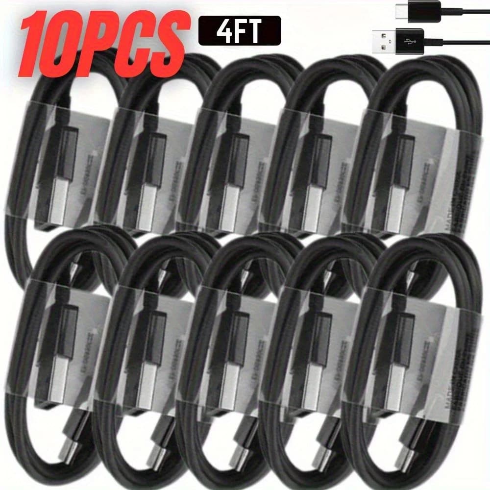 MFIGlGK 10 Cavi di ricarica rapida di tipo C Ricarica rapida Android USB-C Dati Galaxy Cavo di ricarica dati speciali per telefono cellulare