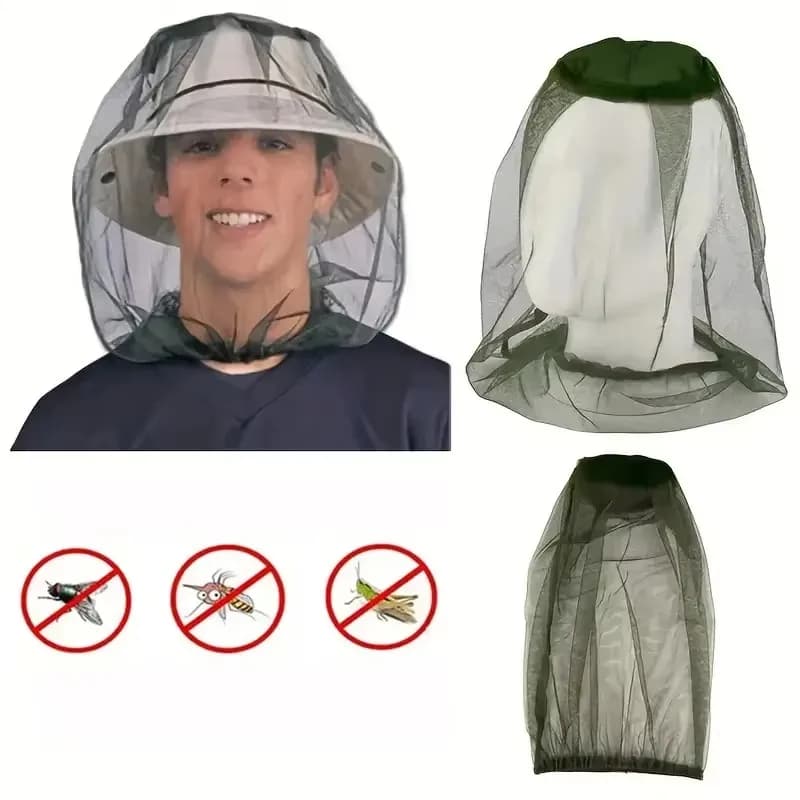 Protezione solare esterna Testa di zanzara Reti a rete Cappello da giardinaggio Ventilazione Cappello a prova di insetti per escursionismo Campeggio Pesca Cappello anti-ape