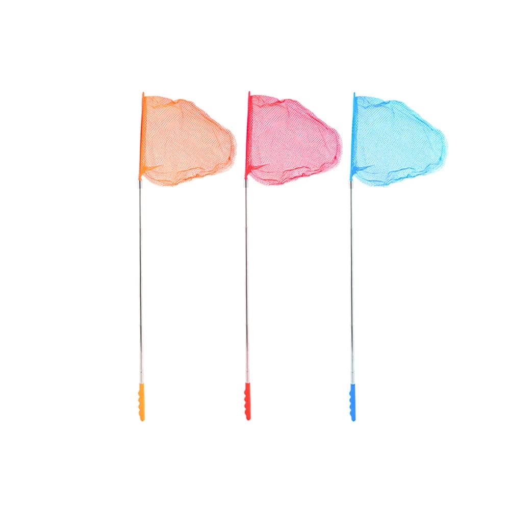 Set di 3 Reti da Pesca Telescopiche di Alta Qualità per Bambini, per Catturare Farfalle, Insetti e Api all'Aperto
