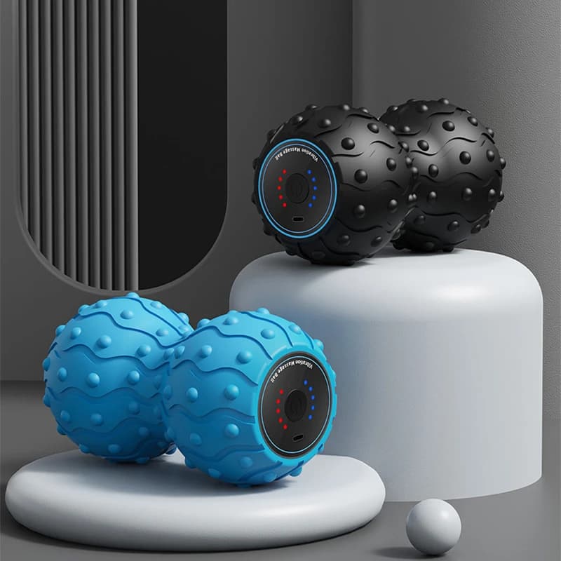 Rechargeable 5 Gears Massage Ball Vibrant Arachid Massage Portable Foam Roller Vibrant For Fitness Mobility Yoga Relaxation