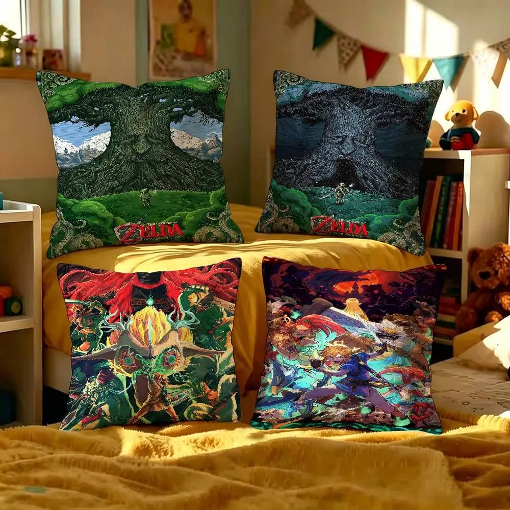 Legend Video Game Z-Zeldas Cushion Cover Polyester Sofa Cushions Decorative Throw Pillows Home Decoration Pillowcover