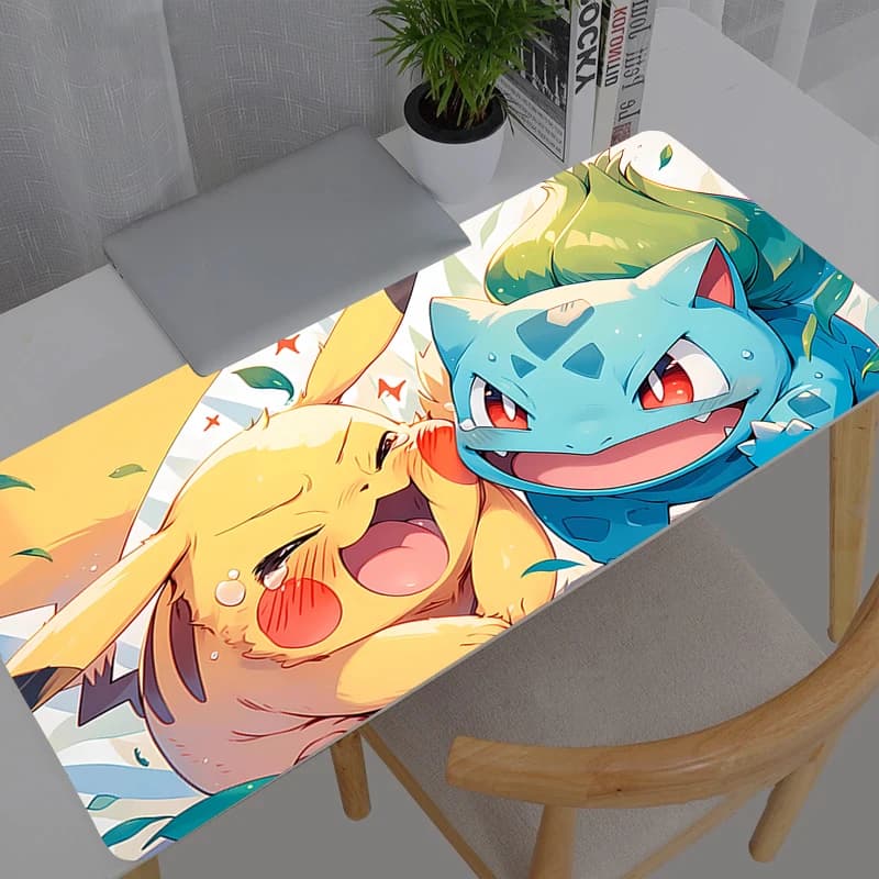 Tappetino per mouse da gioco Pokemon Pikachu Large Dywan Gamer Keyboard Nuovo tappetino da scrivania Tappetino per mouse XXL 900x400 per computer