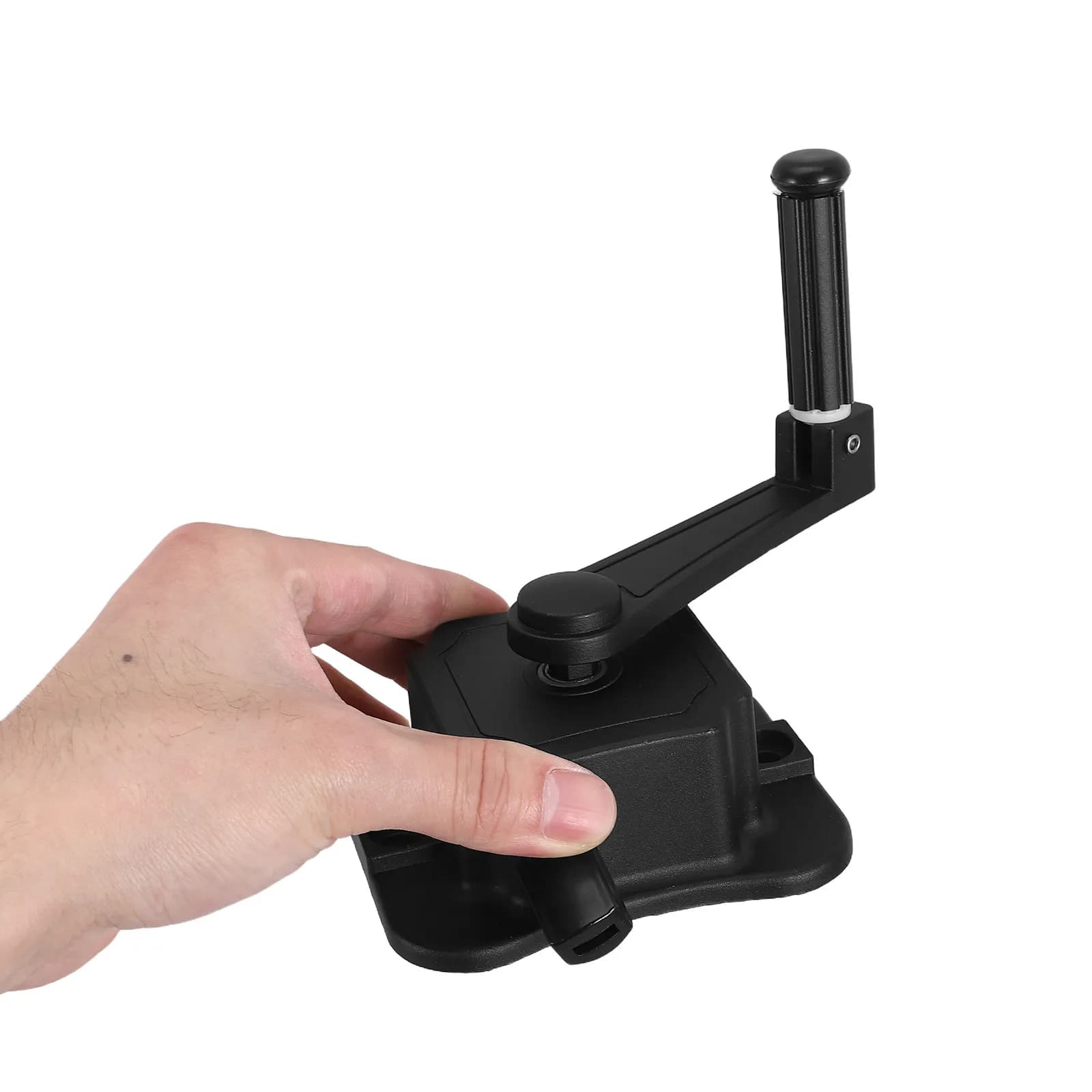 Handle for Drying, Manual in Metal Black 85mm, Easy Lifting and Lowering, Accessories for Stendini