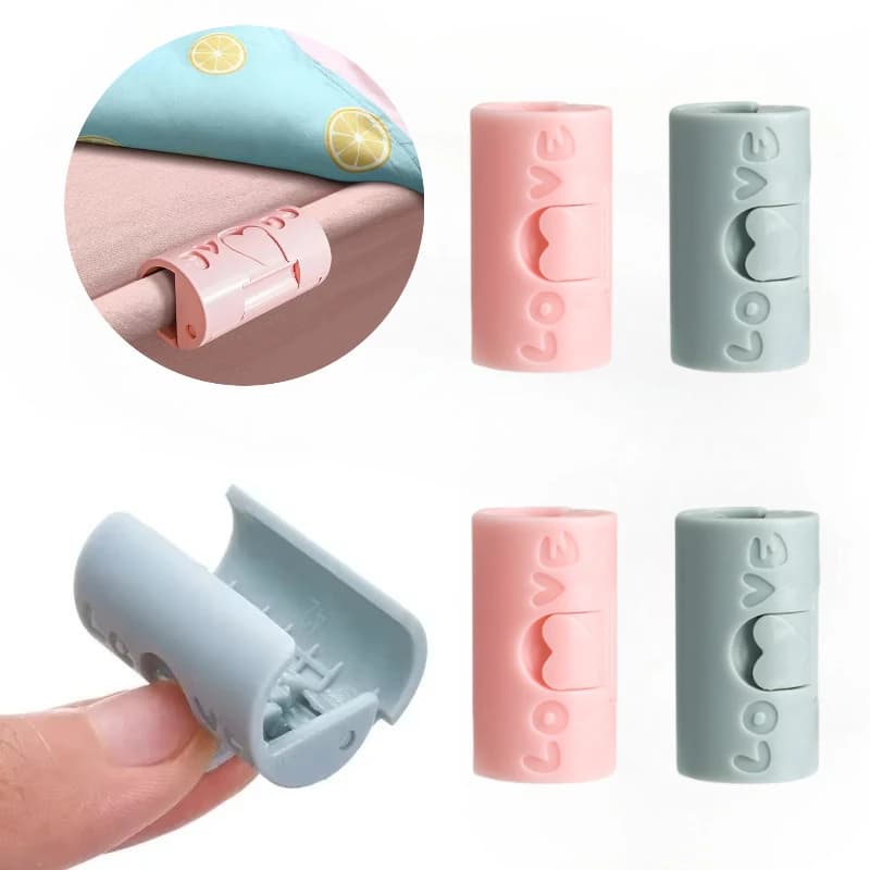 6 Pack Invisible No Pin Sheet Fasteners Non Slip Duvet Clips Mattress Grips Bed Sheet Holder Clips Bed Sheet Clips
