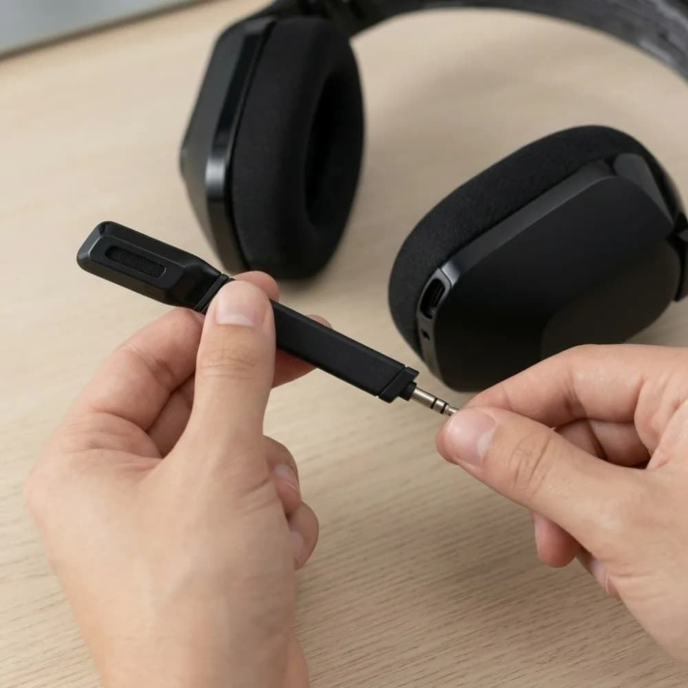 Microfono con Riduzione del Rumore e Suono Nitido, Connessione 3.5mm, Microfono per Cuffie da Gaming per Logitech G733 Lightspeed Wireless