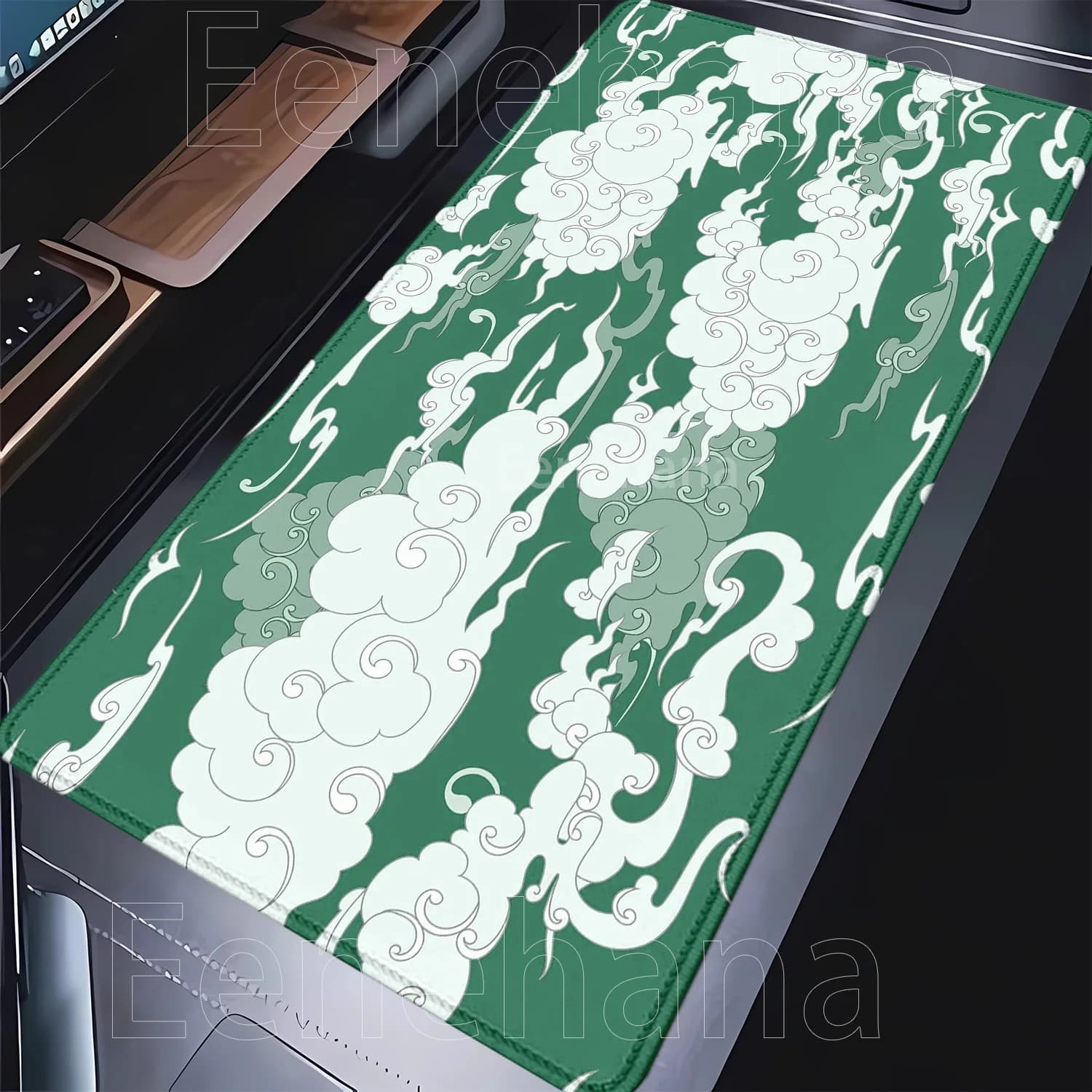 Tappetino per Mouse da Gaming Cloud Antiscivolo 400x900mm Grande Mousepad Gamer in Gomma per Tastiera Ufficio Overlock XXL Stampa HD Overlock Tappetino da Scrivania