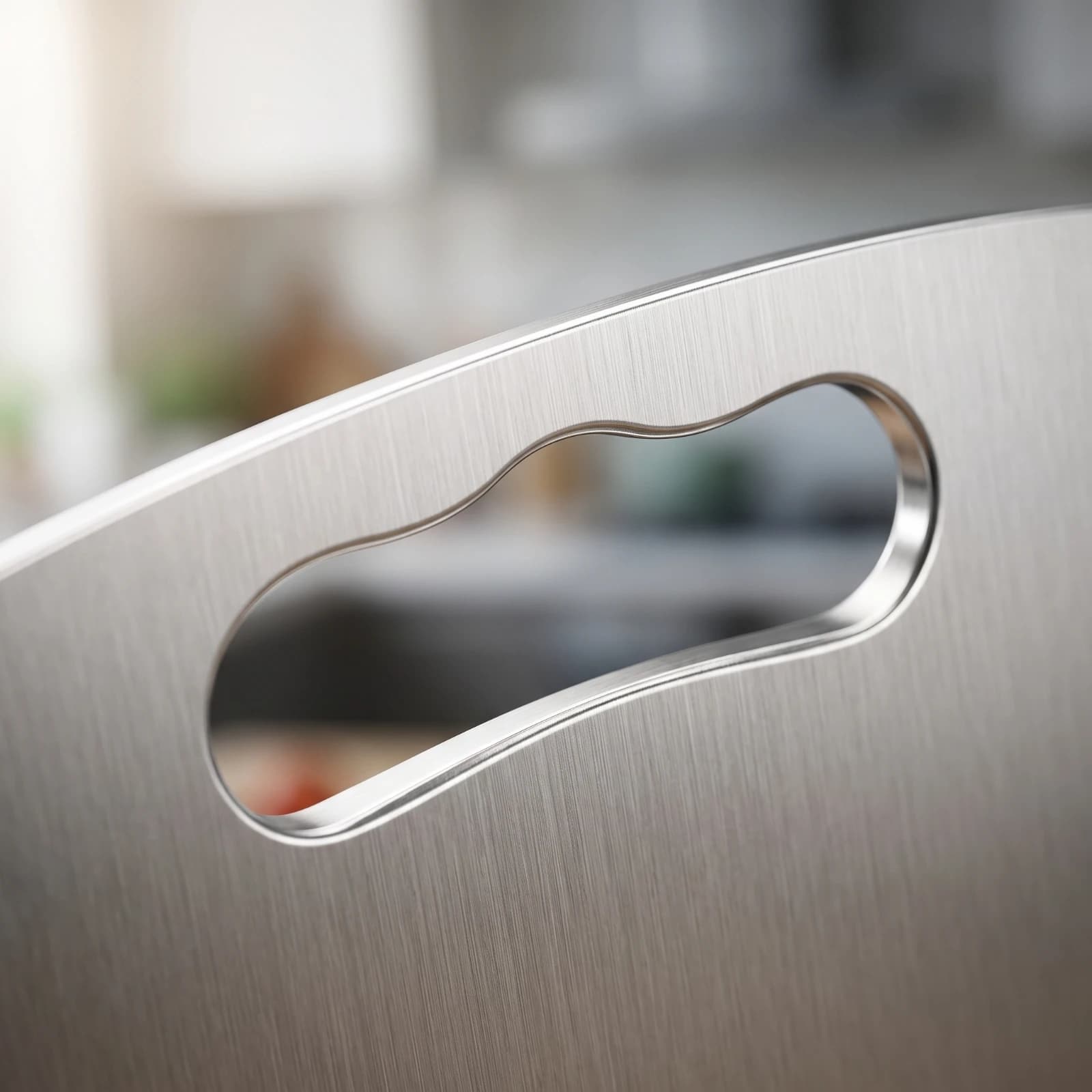 Stainless Steel Cutting Board Food Grade Cutting Board with Handle Long-Lasting Non for Home Cooks, Kitchen, Dorm Rooms