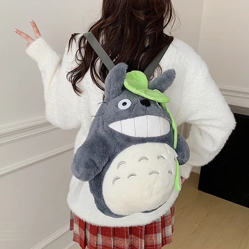 Peluche del Mio Vicino Totoro da 35cm, Zaino Peluche Anime, Regalo di Compleanno per Bambini, Borsa Natalizia