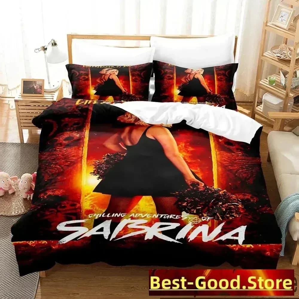 3D Movie Chilling Adventures of Sabrina Set biancheria da letto Copripiumino Completo Queen King Size Federa Letto Stampato Set letto Singolo Twin