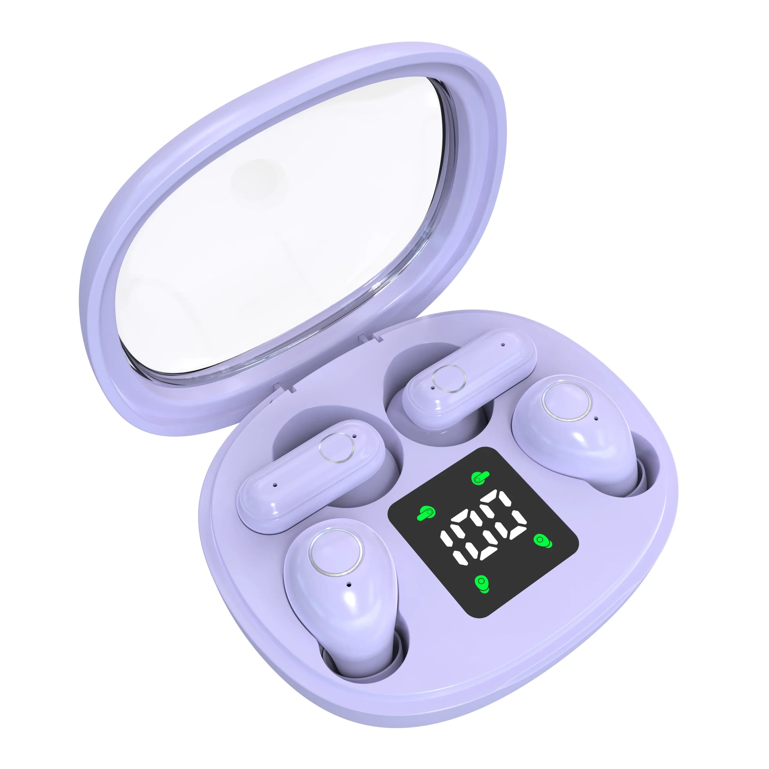 Mini Auricolari Bluetooth con Manico Corto, 2 Paia, Invisibili, Impermeabili, con Microfono per Lavoro, Sport e Sonno