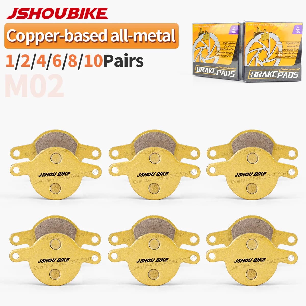 JSHOUBIKE Pastiglie freno per bicicletta avanzate interamente in metallo per Magura Clara 2001-2002 Louise 2002-2006, pinze Louise FR, classe Sport EX