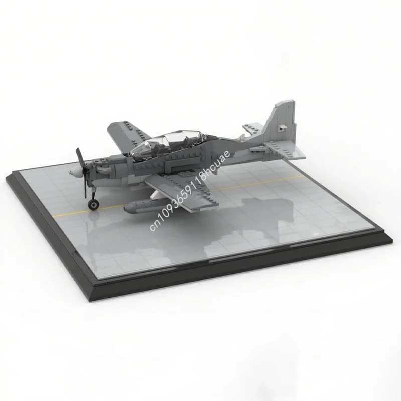 Set di Costruzioni MOC Embraer EMB-312/T-27 Tucan da 387 Pezzi, Regalo di Natale, Miglior Regalo di Compleanno per Bambini e Menti Creative
