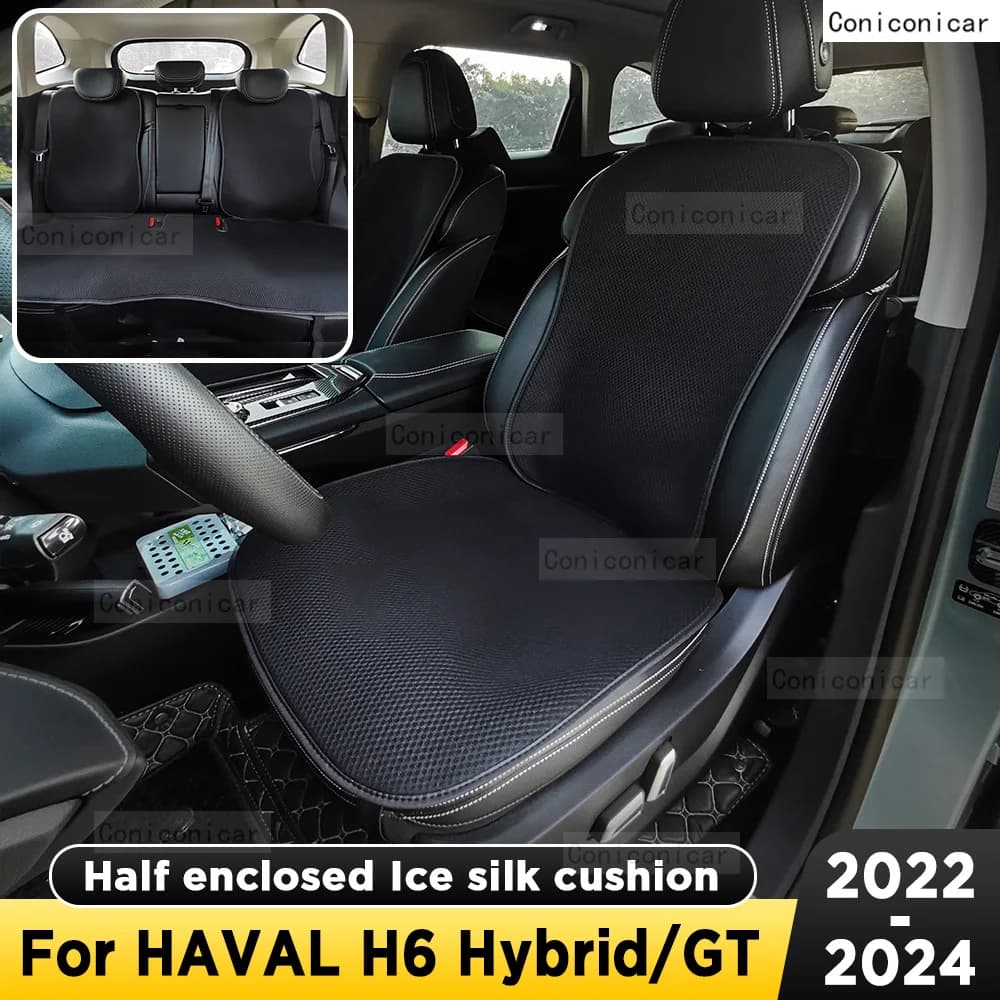 For GWM HAVAL H6 Hybrid H6 GT Car Seat Cover Four Seasons Breathable Ice Silk Seat cushion Front cover suitable for most cars