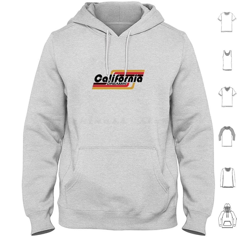 California Dreamin Felpa con cappuccio in cotone a maniche lunghe California Dreaming California Dreaming Song State