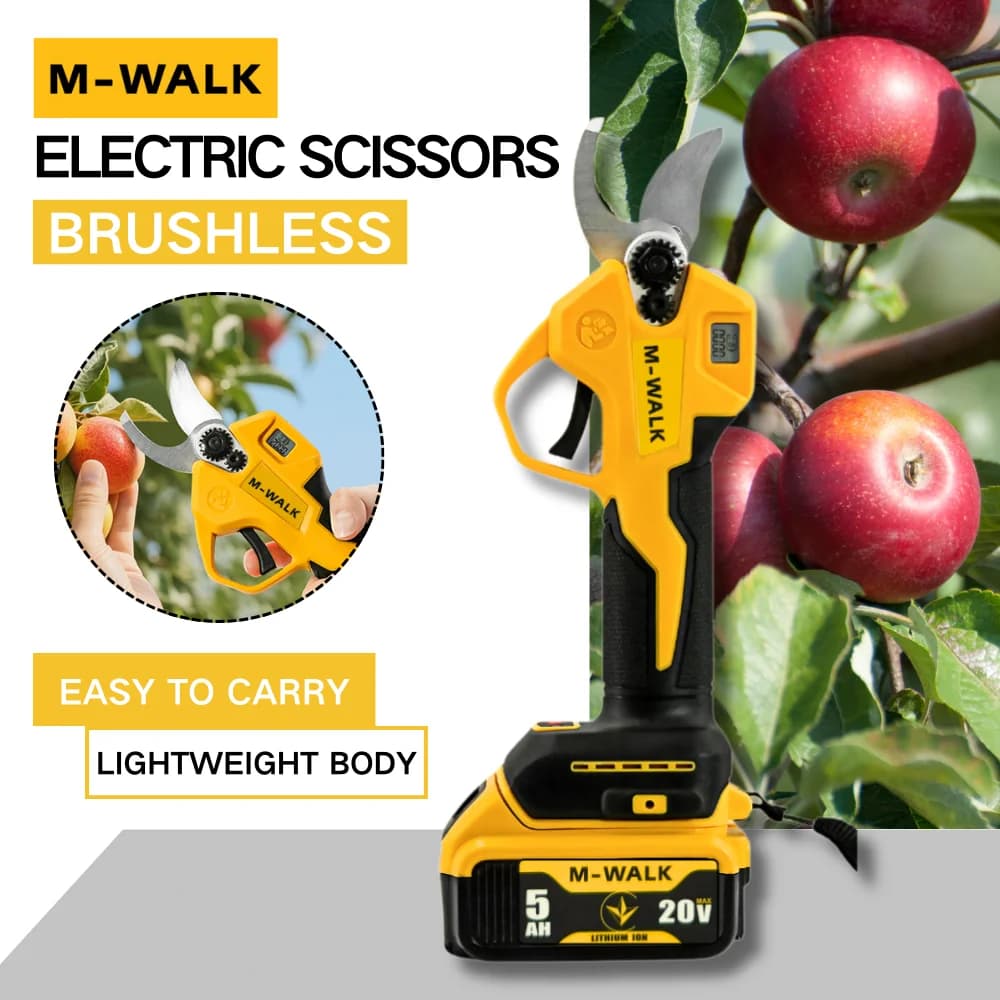For Dewalt 20V Battery Spille Electric Scissors 25mm Cordless Brushless Potting Shears 2 Gear Fruit Tree Bonsai Electric Tools