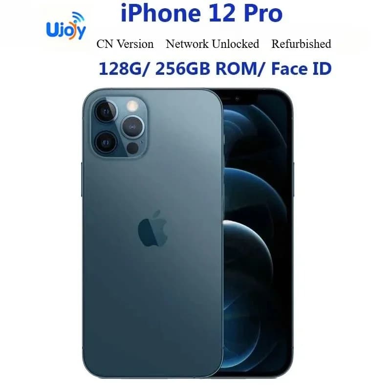 Apple iPhone 12 Pro 6.1" Super Retina OLED Display 5G 128GB/256GB CN Version Face ID&NFC Network Unlocked Refurbished Smartphone