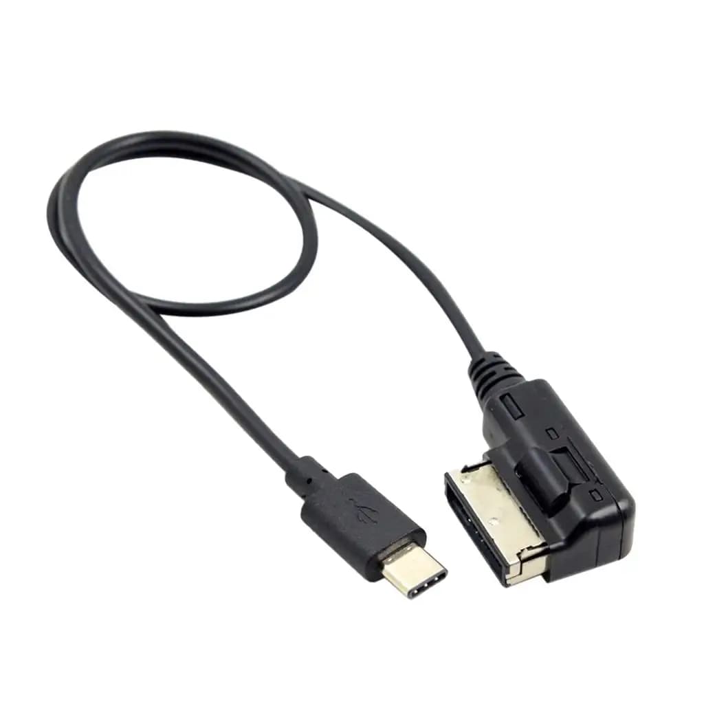 Cavo di tipo C Cavo USB di ricarica rapida con nucleo in rame da 30 cm per Audi A5 A4L Porta AMI per Volkswagen CC MDI Box