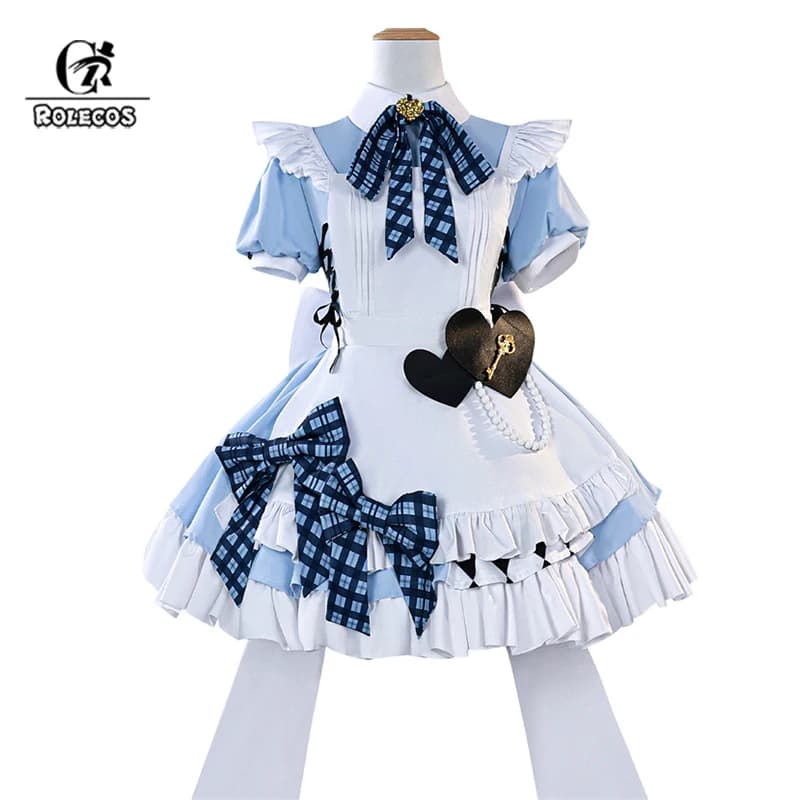 ROLECOS LoveLive! GiGO Cosplay Costume Anime Love Live All Characters Performance Maid Costume Women Halloween Uniform