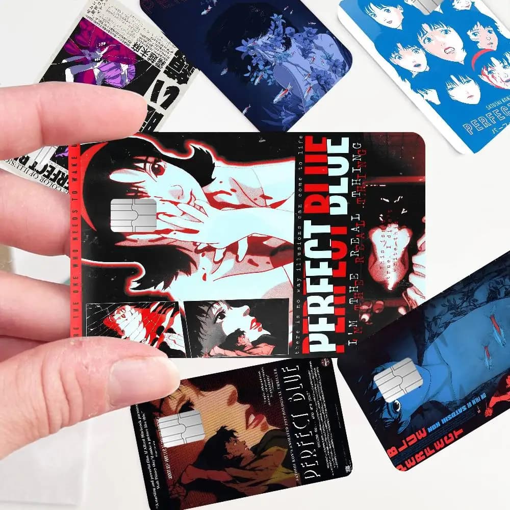 Cover Adesiva per Carta di Credito/Debito con Chip Piccolo, Tema Film Perfect Blue, Lato Anteriore