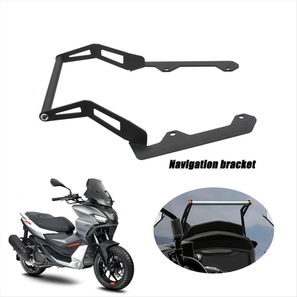 New_Staffa di navigazione per telefono con supporto per parabrezza per moto
