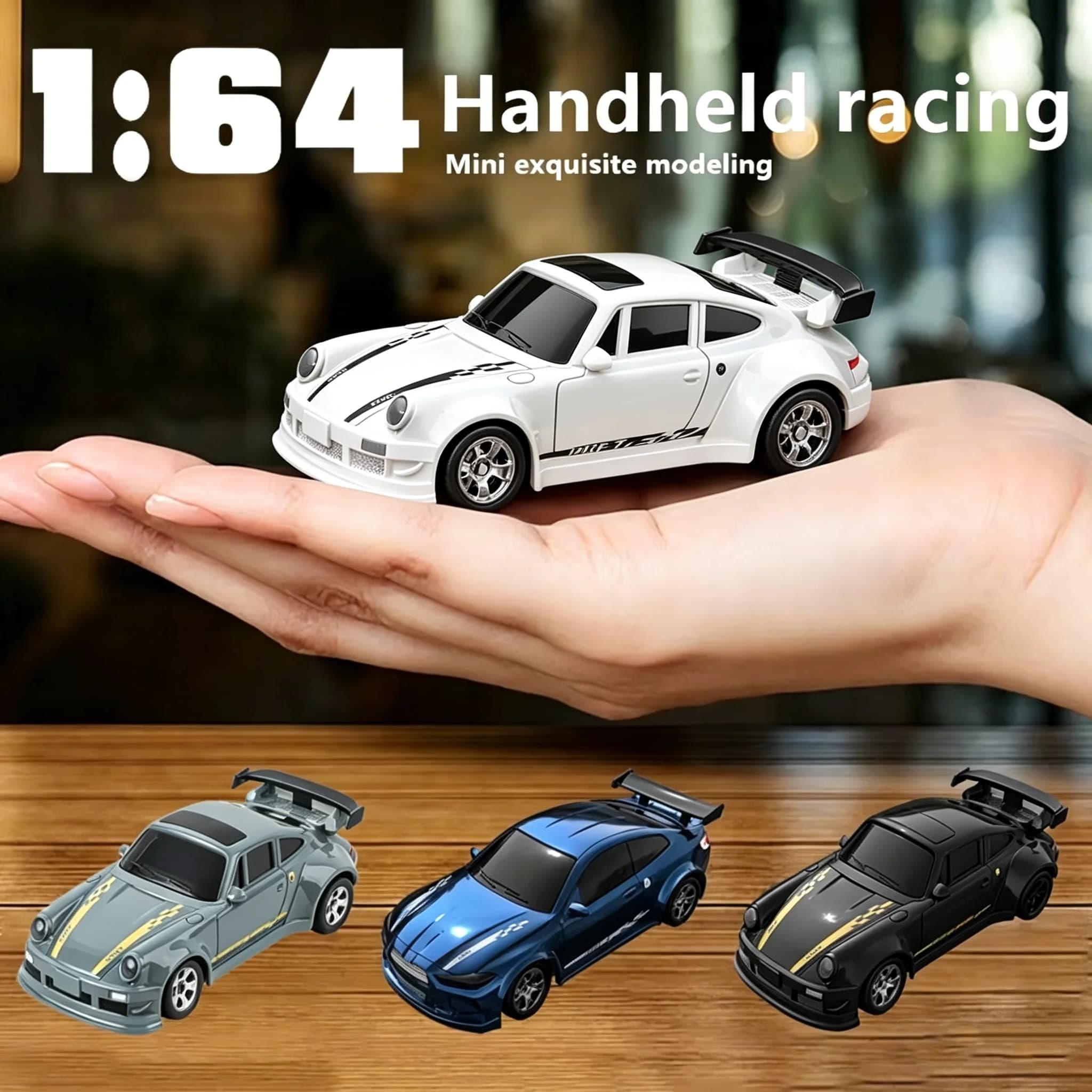 NOVITÀ KF20 Auto RC Drift 1:64, Auto da Corsa ad Alta Velocità 2.4G, Mini Auto Telecomandata a Quattro Ruote, Giocattolo Elettrico per Bambini