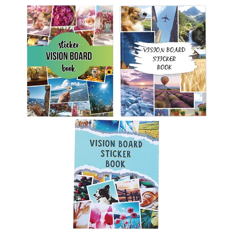 Vision Board Sticker Book Kit Supplies Motivational Images Quotes For Women Scrapbook