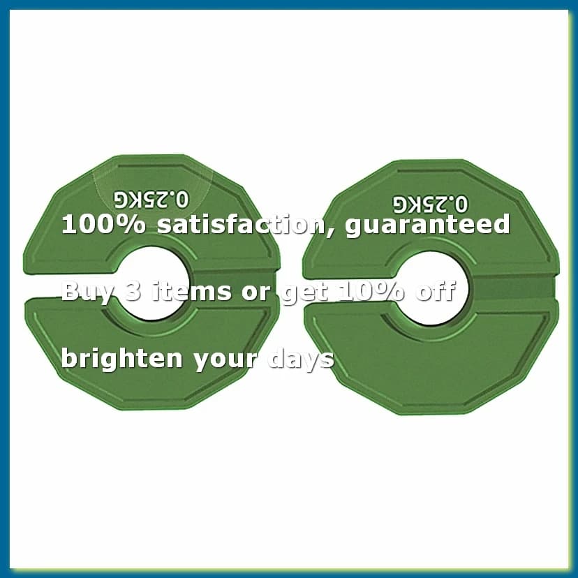 2PCS Gym Micro-Type Plates Dumbbell Fractional Weight Plate Rubber Fractional Weight Plates Add-on Aperture 35mm 0.25KG