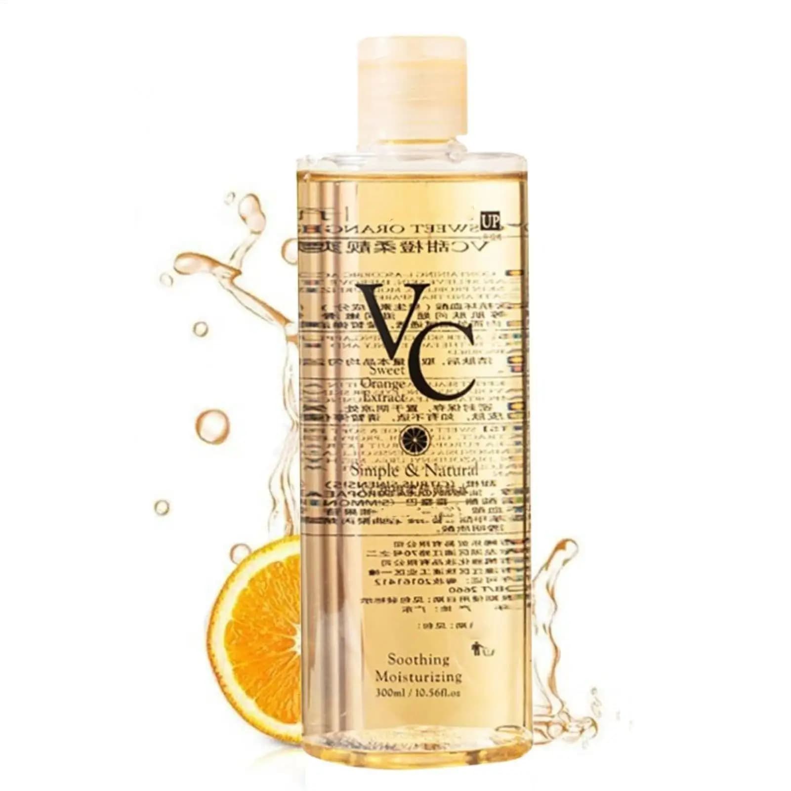 300ML VC Toner Refreshing Hydrating Ringiovanente Skin Tone Bagnato Siero Viso Smooth Active Lotion For Viso To Vitamin C